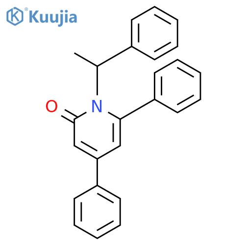 2(1H)-Pyridinone, 4,6-diphenyl-1-(1-phenylethyl)- structure
