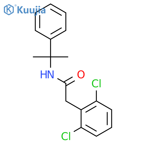 BENZENEACETAMIDE, 2,6-DICHLORO-N-(1-METHYL-1-PHENYLETHYL)- structure