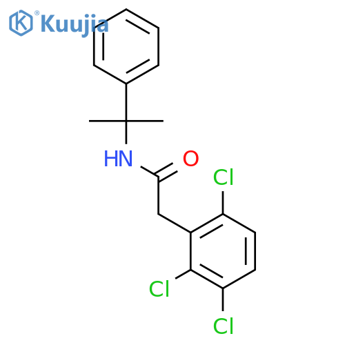 BENZENEACETAMIDE, 2,3,6-TRICHLORO-N-(1-METHYL-1-PHENYLETHYL)- structure