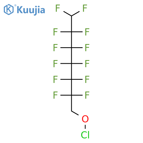 Hypochlorous acid, 2,2,3,3,4,4,5,5,6,6,7,7-dodecafluoroheptyl ester structure