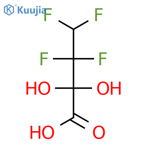 Butanoic acid, 3,3,4,4-tetrafluoro-2,2-dihydroxy- structure