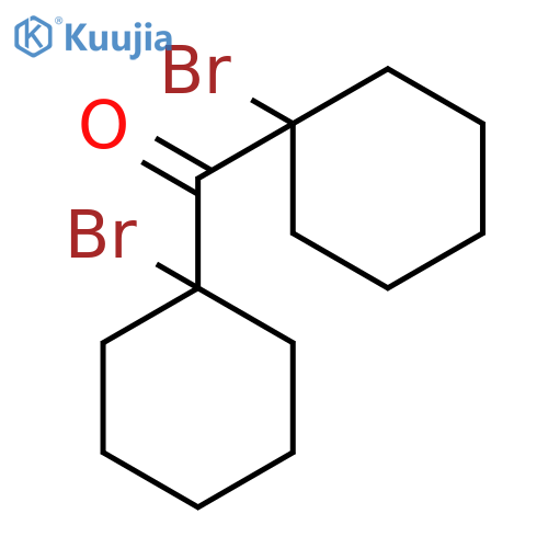 Methanone, bis(1-bromocyclohexyl)- structure