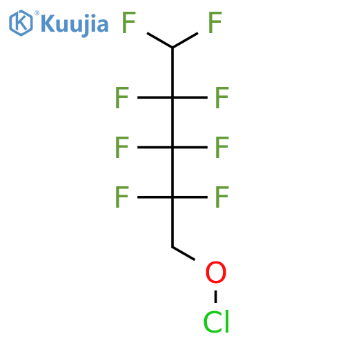 Hypochlorous acid, 2,2,3,3,4,4,5,5-octafluoropentyl ester structure