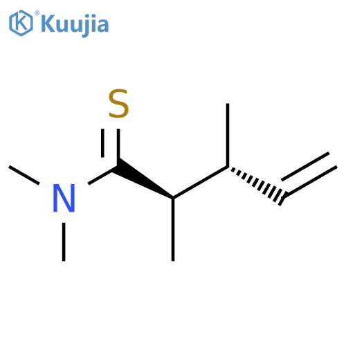 4-Pentenethioamide, N,N,2,3-tetramethyl-, (R*,R*)- structure