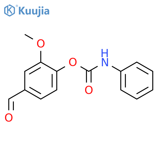 4-Formyl-2-methoxyphenyl phenylcarbamate structure