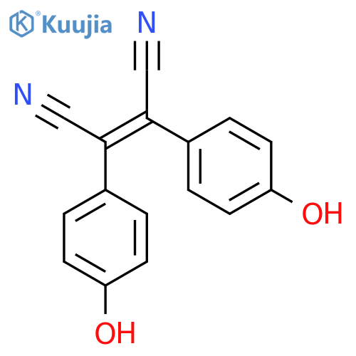 2-Butenedinitrile, 2,3-bis(4-hydroxyphenyl)-, (Z)- structure