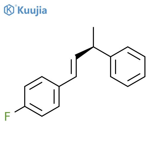 Benzene, 1-fluoro-4-[(1E,3R)-3-phenyl-1-butenyl]- structure