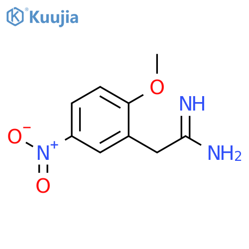 2-(2-methoxy-5-nitrophenyl)ethanimidamide structure
