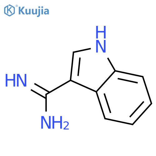 1H-Indole-3-carboximidamide hydrochloride structure