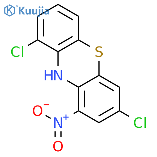10H-PHENOTHIAZINE, 3,9-DICHLORO-1-NITRO- structure