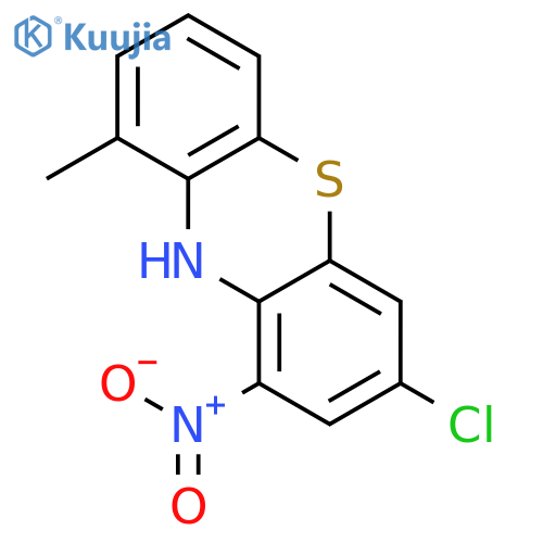 10H-Phenothiazine, 3-chloro-9-methyl-1-nitro- structure