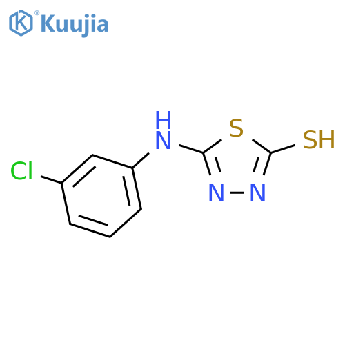 5-(3-Chlorophenyl)amino-1,3,4-thiadiazole-2-thiol structure