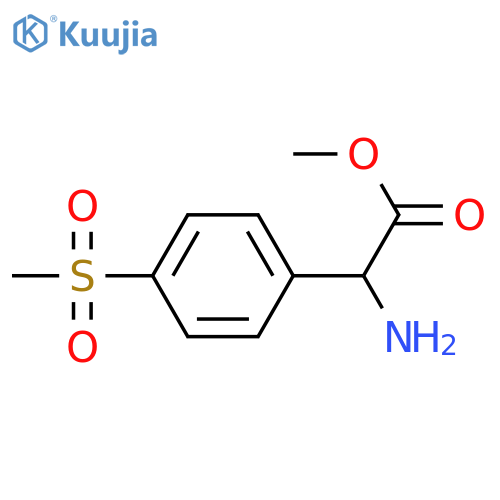 Methyl 2-aMino-2-(4-Methanesulfonylphenyl)acetate structure