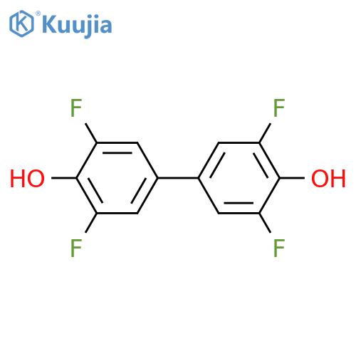 2,2',6,6'-Tetrafluoro-[1,1'-biphenyl]-4,4'-diol structure