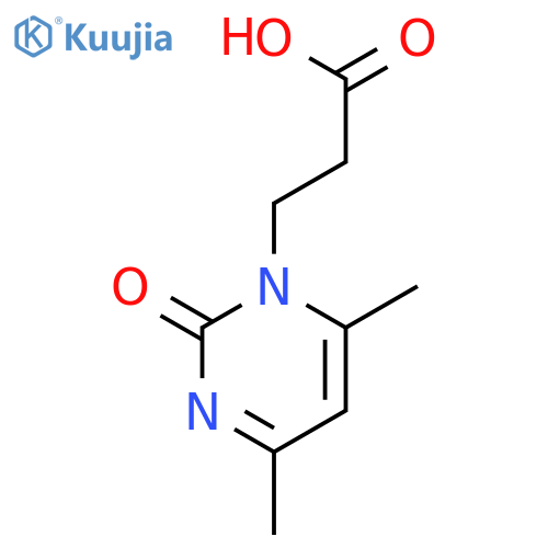 3-(4,6-Dimethyl-2-oxopyrimidin-1(2H)-yl)propanoic acid structure