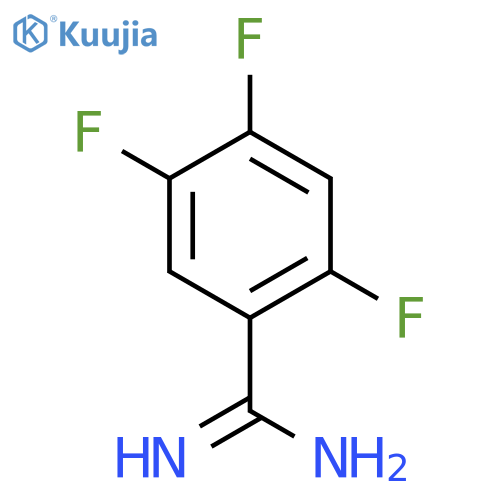 2,4,5-Trifluorobenzamidine hydrochloride structure