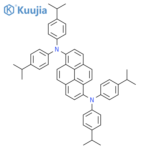 1,6-PYRENEDIAMINE, N,N,N',N'-TETRAKIS[4-(1-METHYLETHYL)PHENYL]- structure