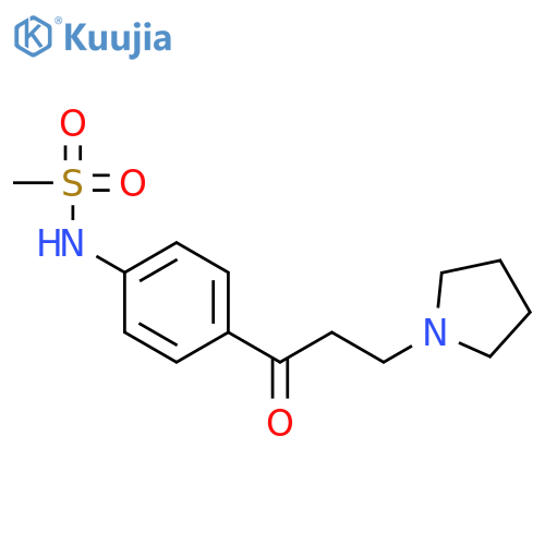 METHANESULFONAMIDE, N-[4-[1-OXO-3-(1-PYRROLIDINYL)PROPYL]PHENYL]- structure