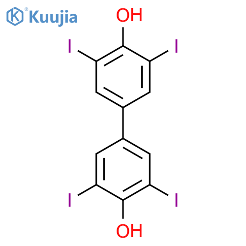 [1,1'-Biphenyl]-4,4'-diol, 3,3',5,5'-tetraiodo- structure