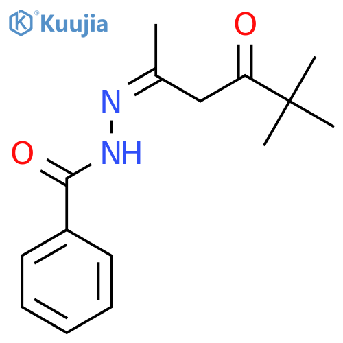 Benzoic acid, (1,4,4-trimethyl-3-oxopentylidene)hydrazide, (Z)- structure