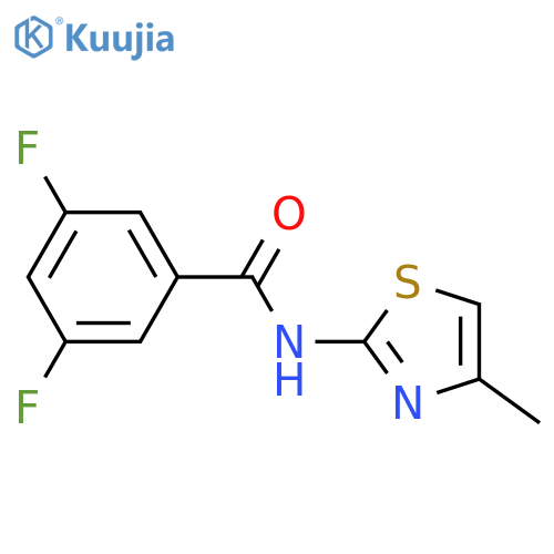 Benzamide,3,5-difluoro-N-(4-methyl-2-thiazolyl)- structure