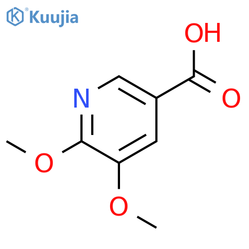 5,6-dimethoxypyridine-3-carboxylic acid structure