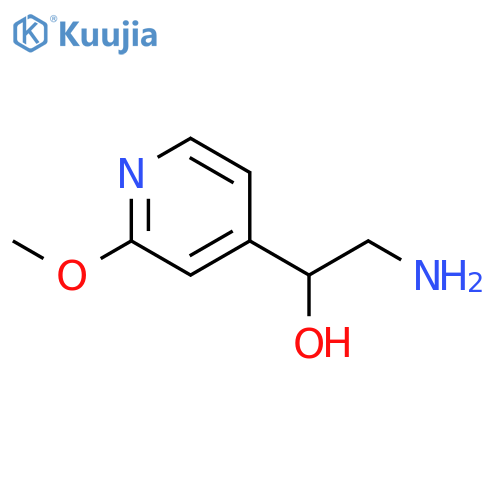 2-amino-1-(2-methoxypyridin-4-yl)ethan-1-ol structure