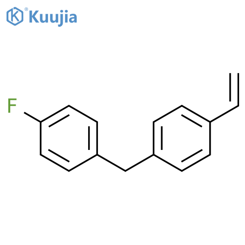 BENZENE, 1-ETHENYL-4-[(4-FLUOROPHENYL)METHYL]- structure