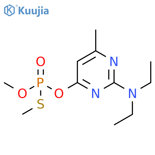O-2-(Diethylamino)-6-methyl-4-pyrimidinyl O,S-dimethyl Phosphorothioate structure