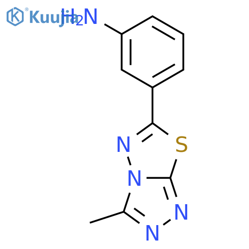 3-{3-methyl-1,2,4triazolo3,4-b1,3,4thiadiazol-6-yl}aniline structure