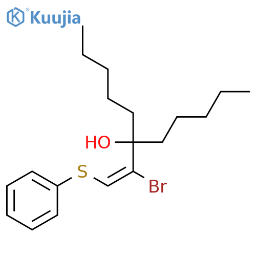 6-UNDECANOL, 6-[(1E)-1-BROMO-2-(PHENYLTHIO)ETHENYL]- structure