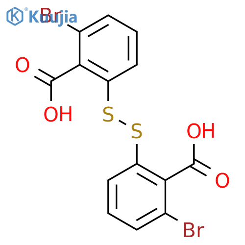 BENZOIC ACID, 2,2'-DITHIOBIS[6-BROMO- structure