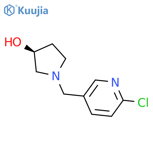 (S)-1-((6-chloropyridin-3-yl)methyl)pyrrolidin-3-ol structure