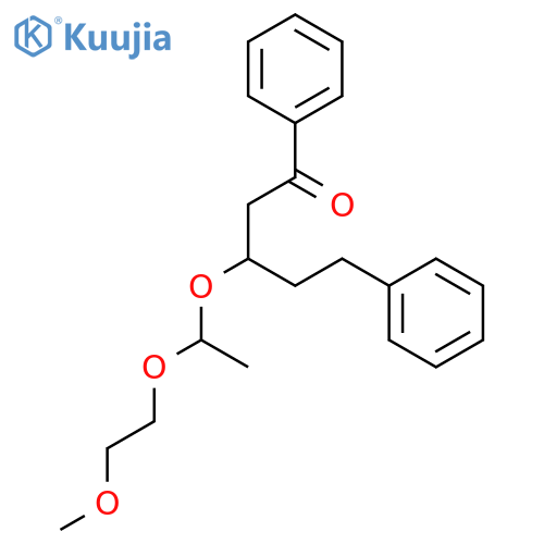 1-Pentanone, 3-[1-(2-methoxyethoxy)ethoxy]-1,5-diphenyl- structure
