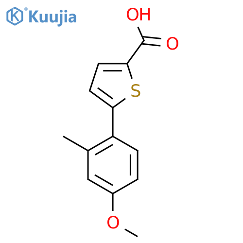5-(4-Methoxy-2-methylphenyl)thiophene-2-carboxylic acid structure