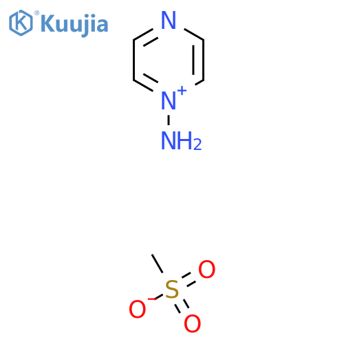 1-Aminopyrazin-1-ium methanesulfonate structure