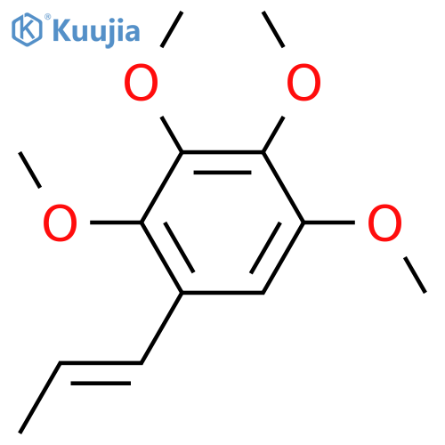 5-(1-Propenyl)-1,2,3,4-benzenetetrol; (E)-form, Tetra-Me ether structure