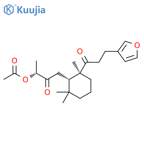 8-Acetoxy-15,16-epoxy-8,9-secolabda-13(16),14-diene-7,9-dione structure