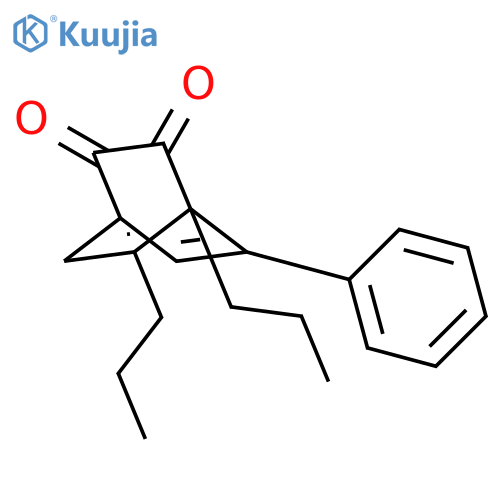 BICYCLO[2.2.2]OCTA-5,7-DIENE-2,3-DIONE, 6-PHENYL-1,7-DIPROPYL- structure
