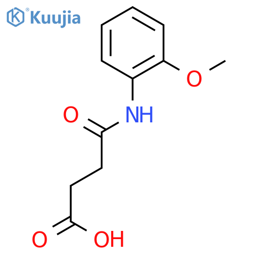 Butanoic acid, 4-[(2-methoxyphenyl)amino]-4-oxo- structure