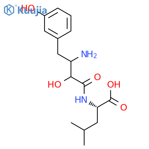 L-Leucine, N-[3-amino-2-hydroxy-4-(3-hydroxyphenyl)-1-oxobutyl]- structure