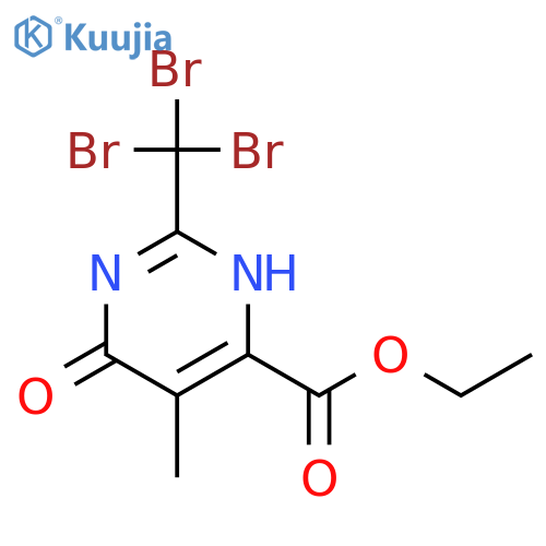 Ethyl 5-methyl-4-oxo-2-(tribromomethyl)-1h-pyrimidine-6-carboxylate structure
