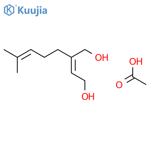 2-Butene-1,4-diol, 2-(4-methyl-3-pentenyl)-, monoacetate, (2Z)- structure