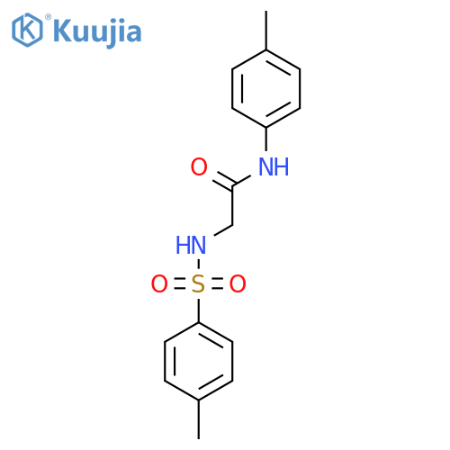 Acetamide, N-(4-methylphenyl)-2-[[(4-methylphenyl)sulfonyl]amino]- structure