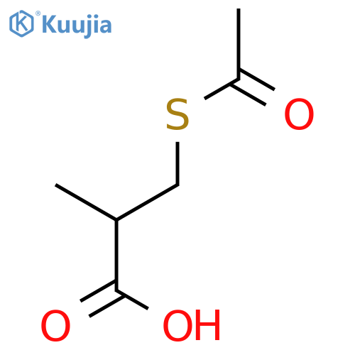 (S)-(-)-3-Acetylthio-2-methylpropionic Acid structure