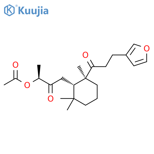 8-Acetoxy-15,16-epoxy-8,9-secolabda-13(16),14-diene-7,9-dione structure