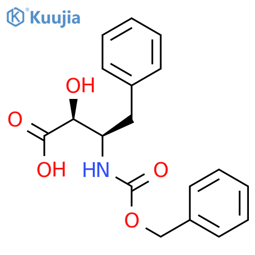 (AR,bS)-rel-a-hydroxy-b-(phenylmethoxy)carbonylamino-benzenebutanoicacid structure