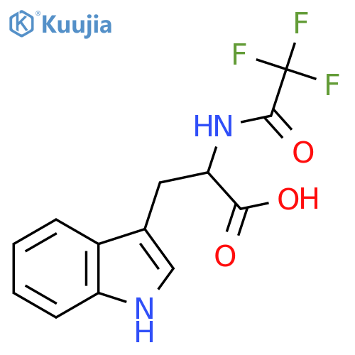 3-(1H-indol-3-yl)-2-(trifluoroacetamido)propanoic acid structure