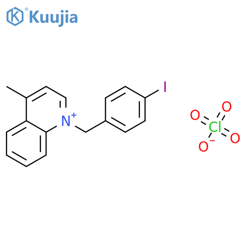 Quinolinium, 1-[(4-iodophenyl)methyl]-4-methyl-, perchlorate structure