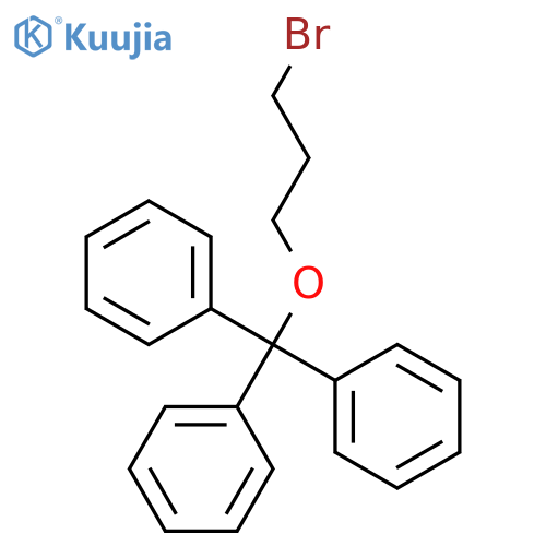 Benzene, 1,1',1''-[(3-bromopropoxy)methylidyne]tris- structure